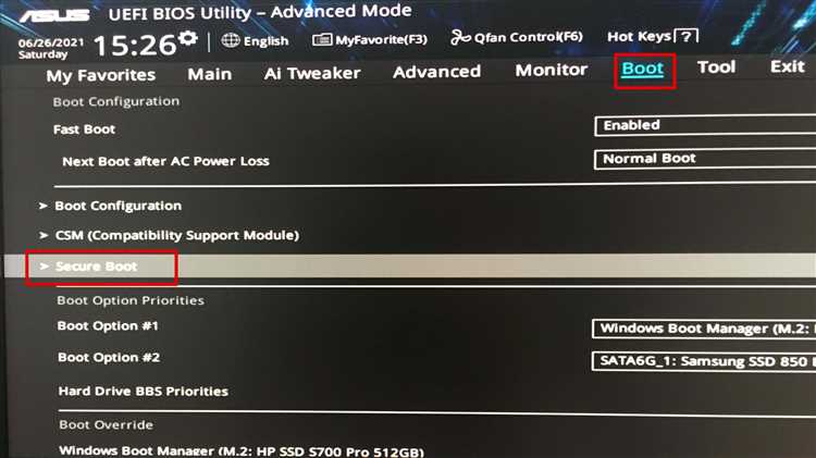 Проверка совместимости системы с отключением Secure Boot