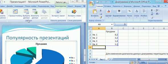 Выбор параметров экспорта в PowerPoint
