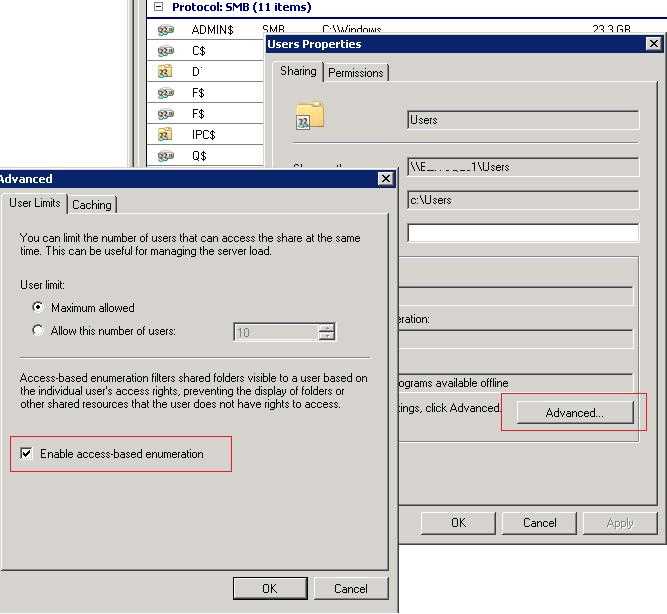 Определение скрытых файлов и папок в Windows