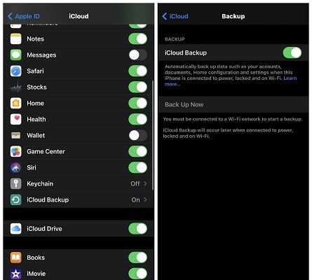 Восстановление данных с iCloud на новом устройстве