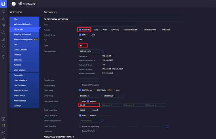 Присвоение VLAN тегов портам