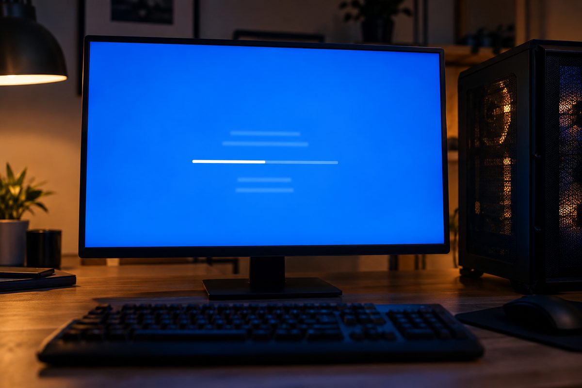 Синий экран средства диагностики памяти Windows во время проверки